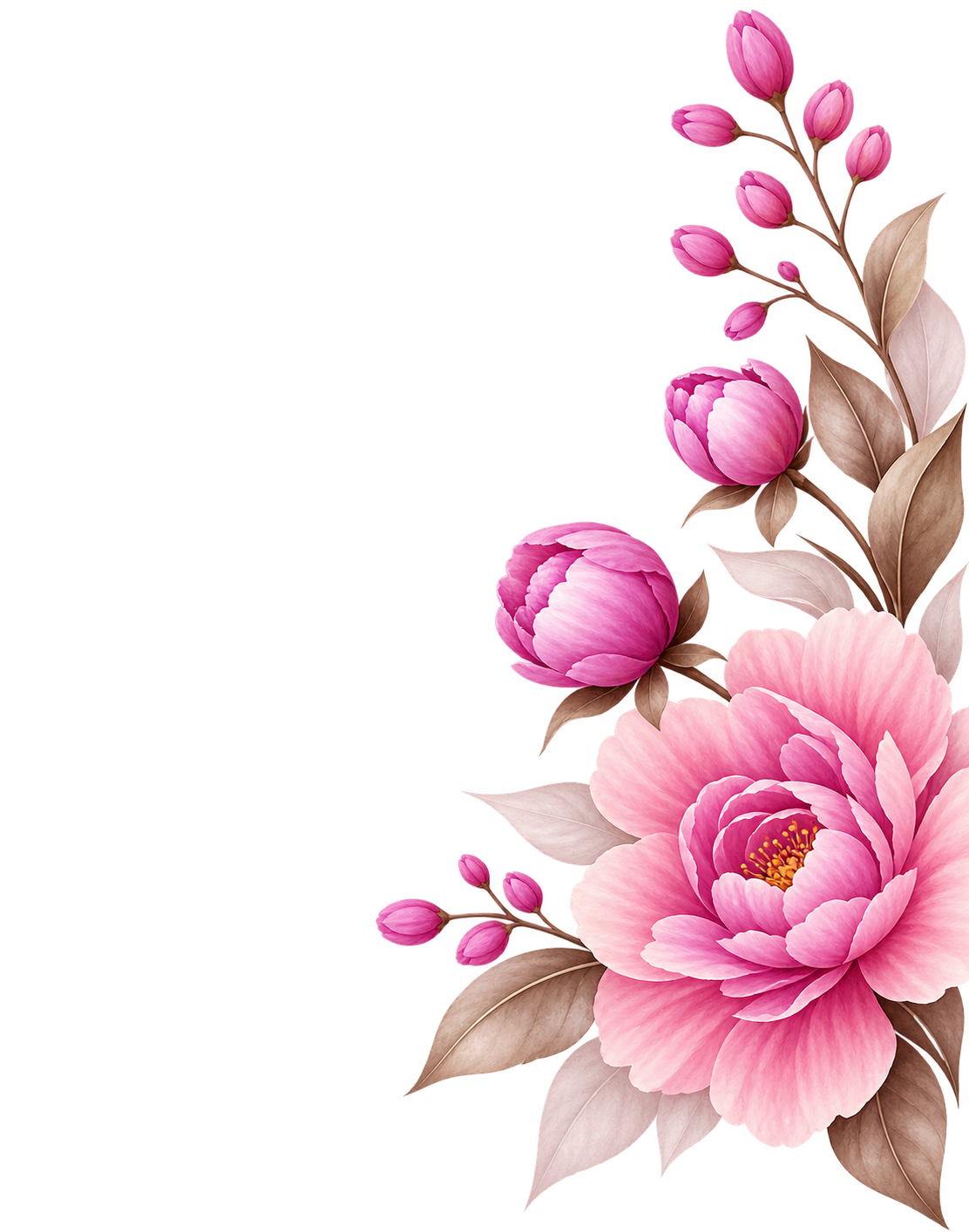 Botanical Peony Right